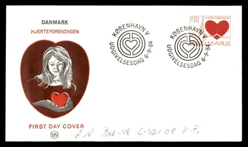 Mayfairstamps Denmark FDC 1984 Heart and Rhythm First Day Cover aaw_38713