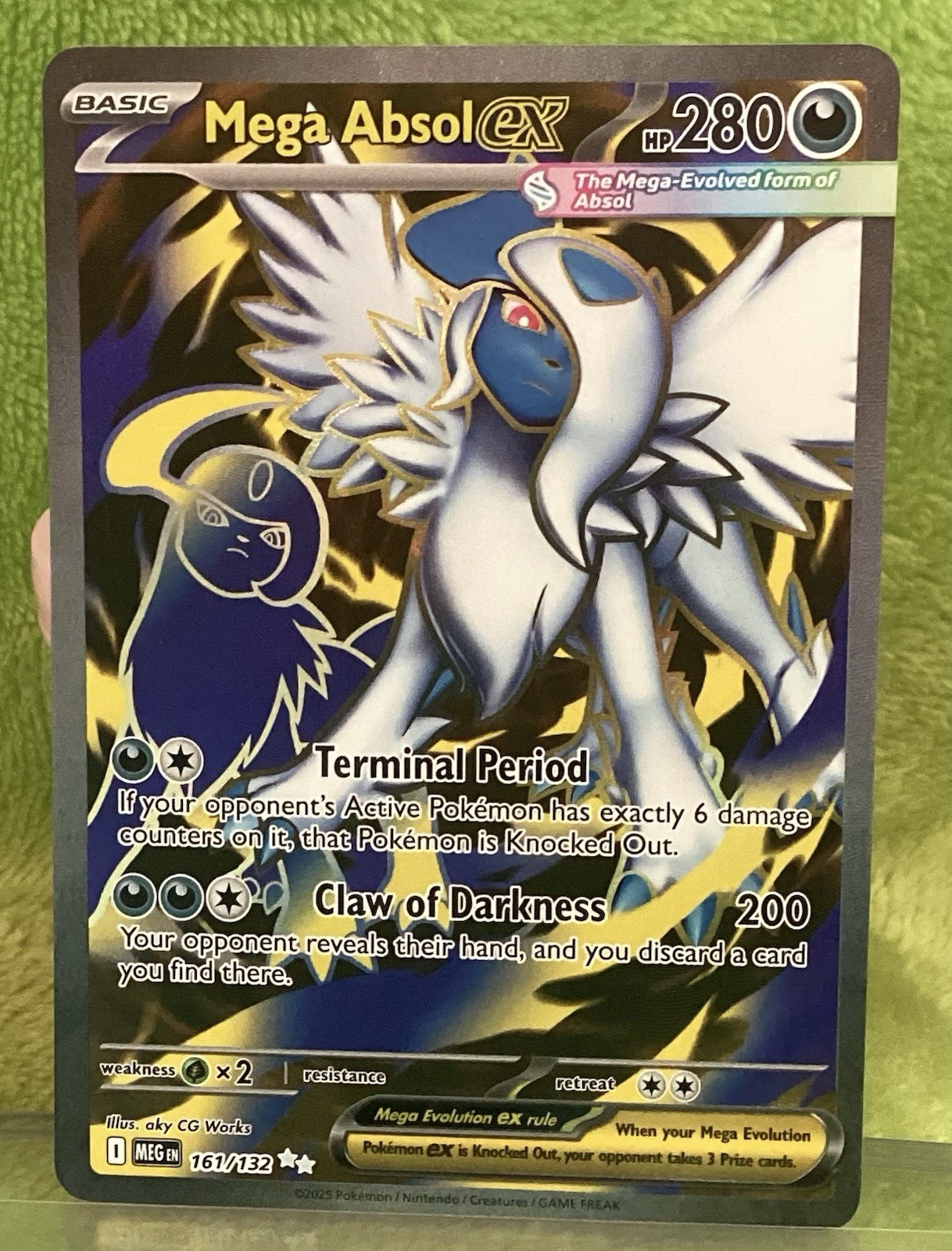 Mega Absol ex 161/132 Ultra Rare Mega Evolution Pokemon NM