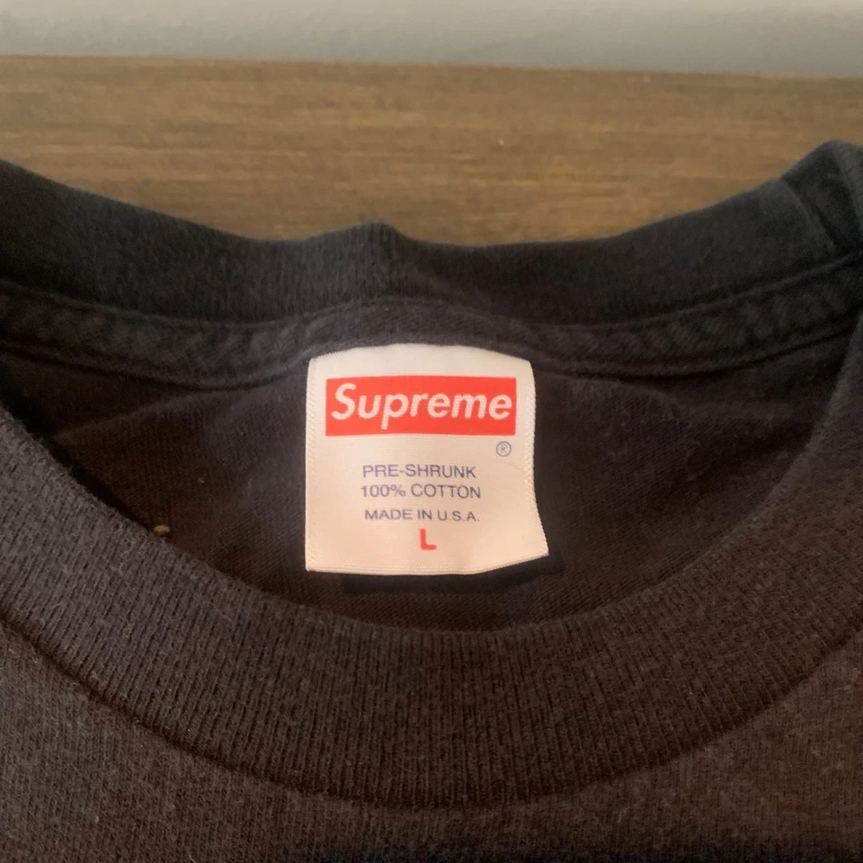 Supreme SS20 Sacred Unique Black Long Sleeve Graphic Tee Mens Size Large - Image 4 of 4