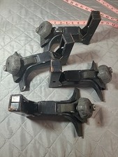 Set Of 4 Thule 7 Rain Gutter Mount Square Bar Rack Towers Wlocks No Key