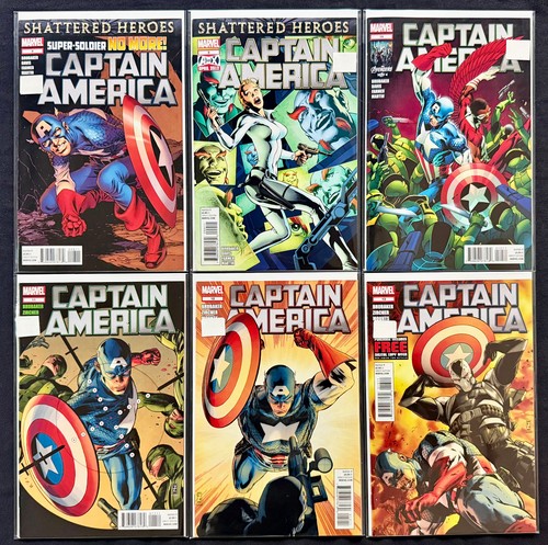 2011-13 MARVEL Captain America Vol. 6 #2-17 Complet FONCTIONNE ! +Vol. 7 #1-3 LOT de 19 - Photo 3/5