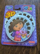 2011 View-Master Dora The Explorer 3D, Three Reels Nickelodeon Fisher-Price