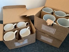 SOPHIE CONRAN PORTMEIRION EX SHOP STOCK MUGS VANILLA DOVE GREY GIFT SETS X 3 NEW