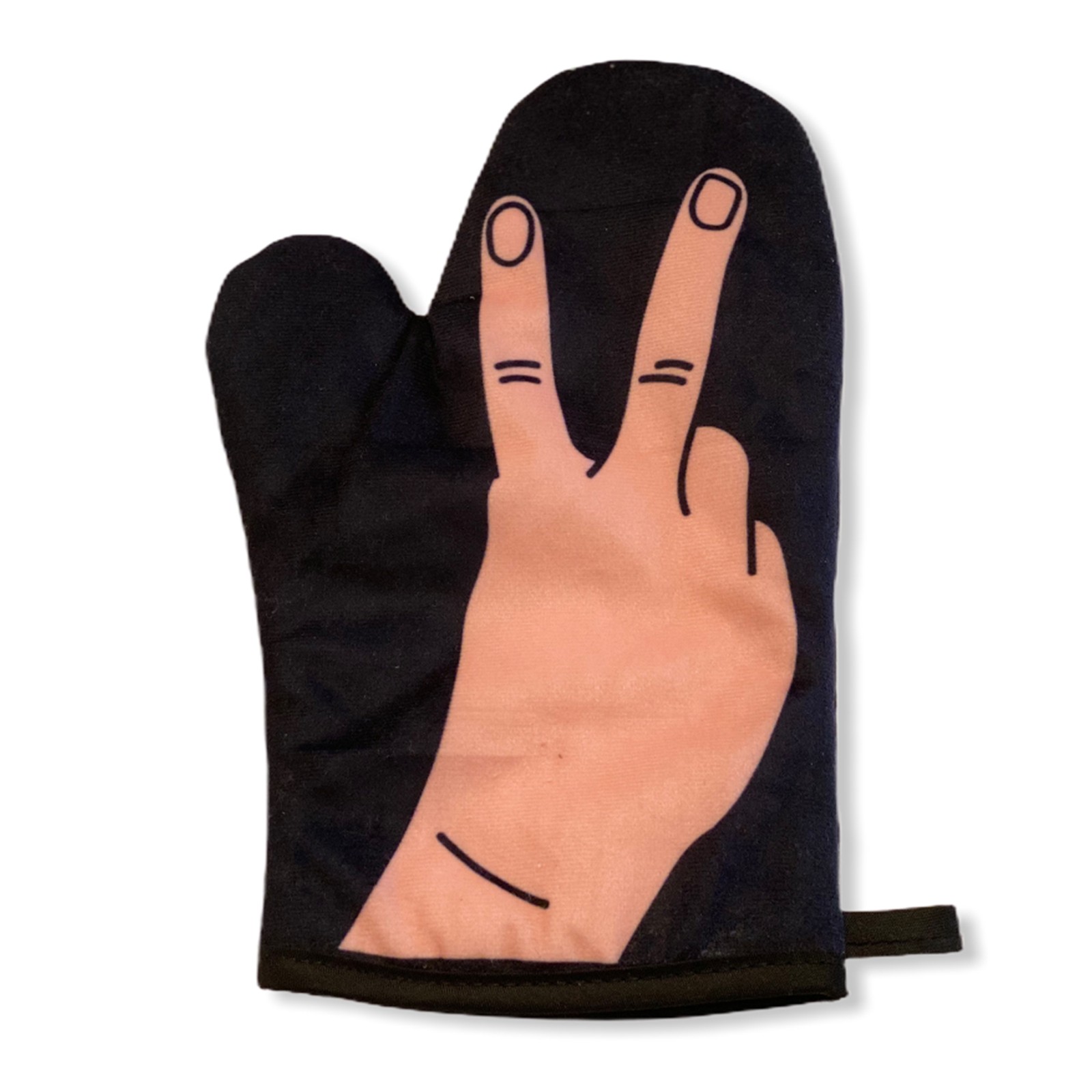 Peace Sign Oven Mitt Funny Unity Cooking Graphic Kitchen Acc