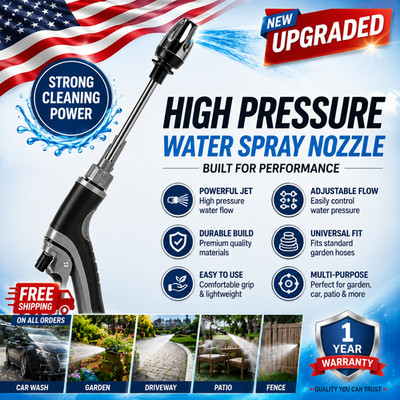 Jetterix  Pressure Washer Pressure Gun Pressure Nozzle for Garden Hose-