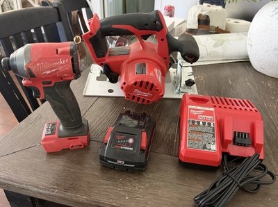 Milwaukee Tool Bundle 4pc Impact/Saw Combo