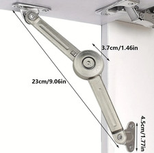 1pc Lid Support Hinge in Satin Nickel Folding...