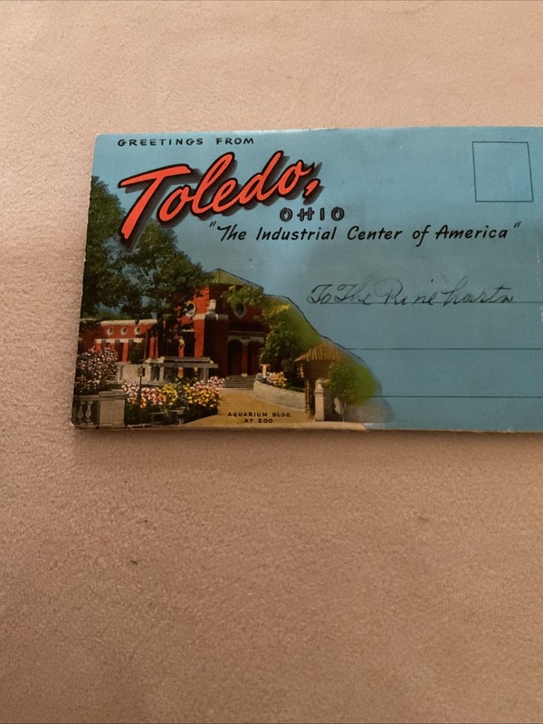 Toledo Ohio Postcard Booklet - Vintage