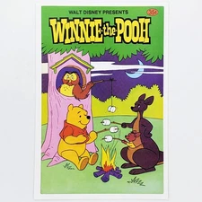 Winnie the Pooh Postcard Kanga Roo Owl Disney Marshmallows Fire Comic Book Cover
