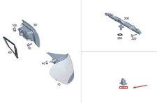 MERCEDES-BENZ GLA H247 Kennzeichenleuchte hinten A0009063208 NEU ORIGINAL