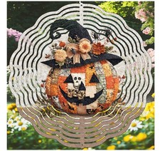 Colorful Wind Spinners For Your Garden, Patio, Yard or Wherever-Jack-O-Lantern