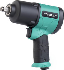 Air Impact Wrench 1/2 Inch Square Drive Heavy Duty 880 Ft-Lbs Max Loosening Torq