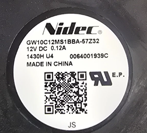 Nidec GW10C12MS1BA-57Z32 12V 0.12A Refrigerator cooling ! FREE SHIPPING ! A22 - Image 2 of 4