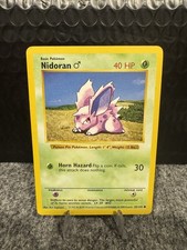 Nidoran Male 1st Edition Shadowless Pokemon Card Base Set 55/102 - LP
