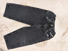 Y2k Ecko Unltd Boys 2T Black Straight Jeans Adjustable Waist Cotton Denim