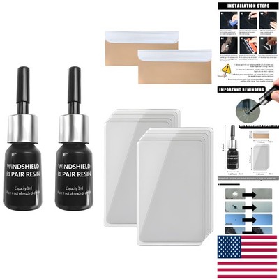 2 PCS Car Windshield Repair Resin - Quick, Effective Solution for Cracks & Chips