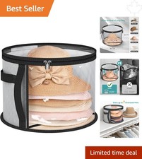 Modern Hat Storage Bag - Protects Up to 7 Stylish Hats with Transparent Window