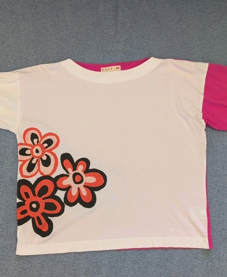 Camiseta MARNI x UNIQLO S Gráfica Gran Tamaño Cuadrada Manga Corta - Rosa - XS Foto 2 de 4