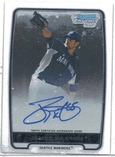 2012 Bowman Chrome . JAMES PAXTON .  BASE .   Autograph  rookie card  # BCA-JP