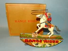 LONE RANGER RANGE RIDER TIN WINDUP TOY ORIGINAL BOX MARX