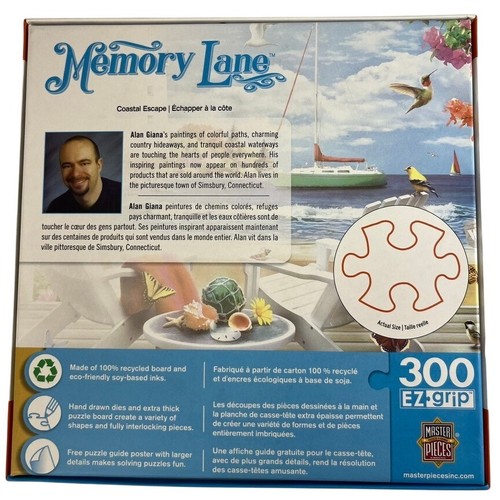 MasterPieces Memory Lane "Coastal Escape" 300 große Teile Puzzle Poster vollständig - Bild 4 von 4