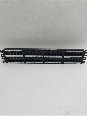 PANDUIT NETKEY CATEGORY 6 PATCH PANEL 48 PORT  Good Condition