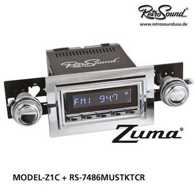 RetroSound RS-7486MUSTKTCR - Frontblende mit Metall-Bedienknöpfen