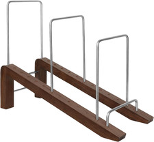 Vinyl Record Storage for 75 Lps, Walnut Wood Record Holder for Album Display, No