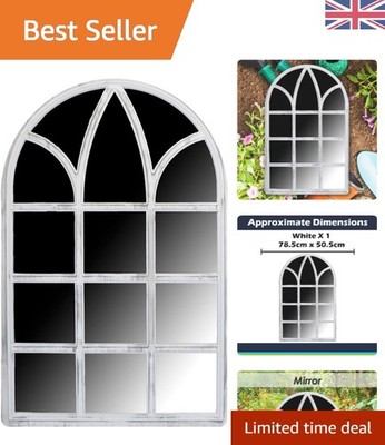 Vielseitiger 78,5 cm x 50,5 cm Outdoor Gartenspiegel - verleiht jedem Raum Eleganz