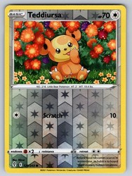 Teddiursa 126/203 Evolving Skies Reverse Holo Common