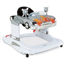 Combi All-in-One Mobile Entertainer, Silver Flame Car Baby Bouncer Walker Toy