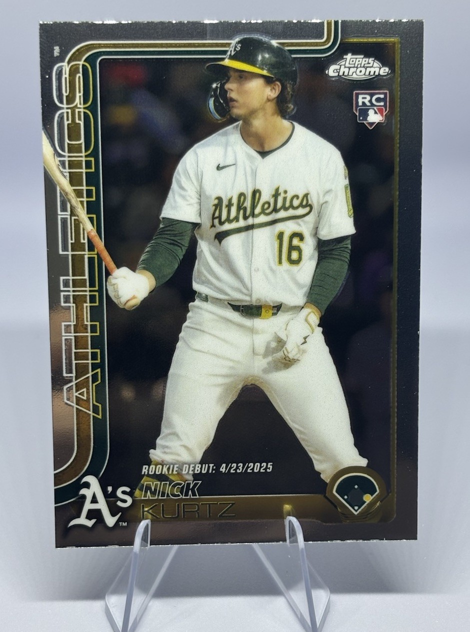 Nick Kurtz 2025 Topps Chrome Update Rookie RC USC180 Athletics