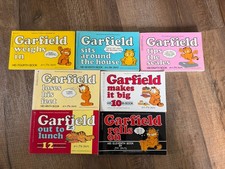 Vintage 1978 Garfield By Jim Davis Collection 7 Books In Great Shape