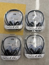 CYBER ACOUSTIC AC-204 UNIVERSAL HEADSET- NOISE CANCELING- Lot Of 4