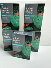 Dove Men Care Eucalyptus Cedar Oil Relax Cleansing Bar Soap Lot Of (5) 5 oz Each
