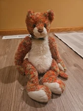 TY Classic Allioop Orange Cat Plush  Rainbow Nose 18"
