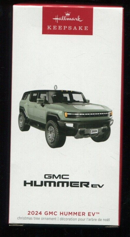 2023 Hallmark Ornaments - 2024 GMC HUMMER EV - New in Box