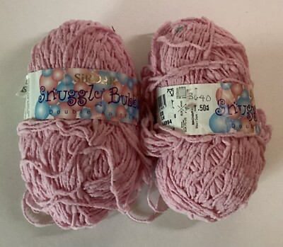 Sirdar Snuggly Bubbly Double Knitting 50g 140 Yds Shade 0198 PINK Lot Of 2
