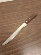 Vintage Robeson Sure Edge Frozen Heat 465 USA Stainless Butcher Chef Knife