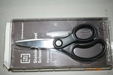 True Red Stainless Steel 5" Black Blunt Scissors Safety-Edge Ergonomic