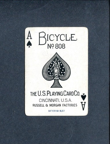 spade ace: uspcc bicycle acorn - 1 single wide swap / playing