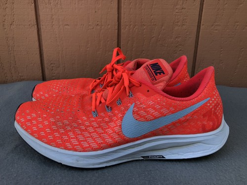 EUC Nike Air Zoom Pegasus 35 Men US 11 Bright Crimson Blue Sail 942851-600 C4