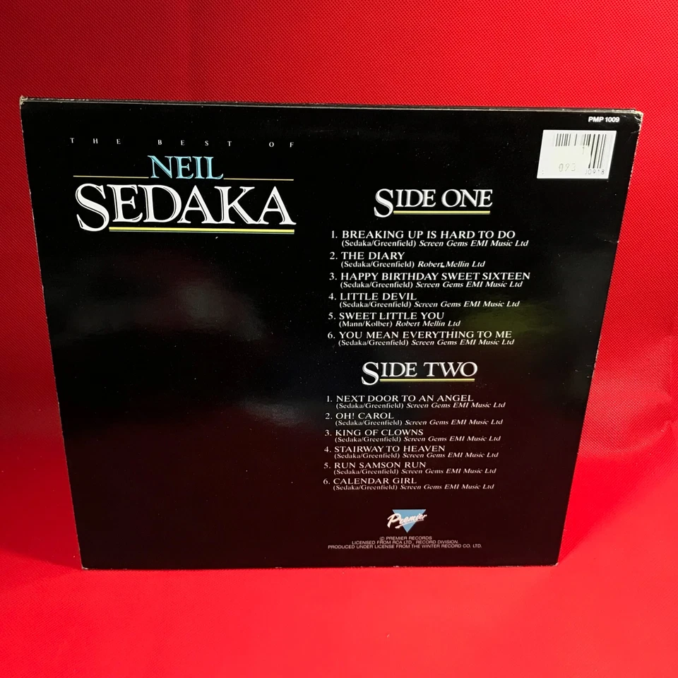 The Best Of Neil Sedaka 1987 UK Vinyl LP Greatest Hits Stairway To Heaven - Image 2 of 4