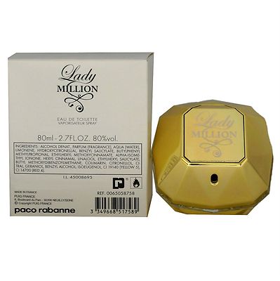 LADY MILLION BY PACO RABANNE EAU DE TOILETTE SPRAY 80 ML/2.7