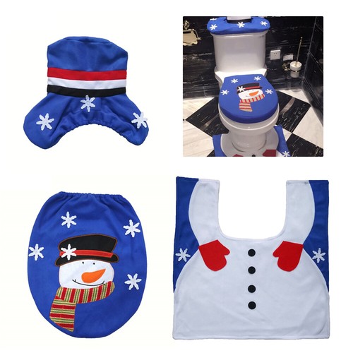 Drei Stücke Weihnachten Themed Bad Mat Set rutschfeste Badewanne Badewanne - Bild 11 von 11