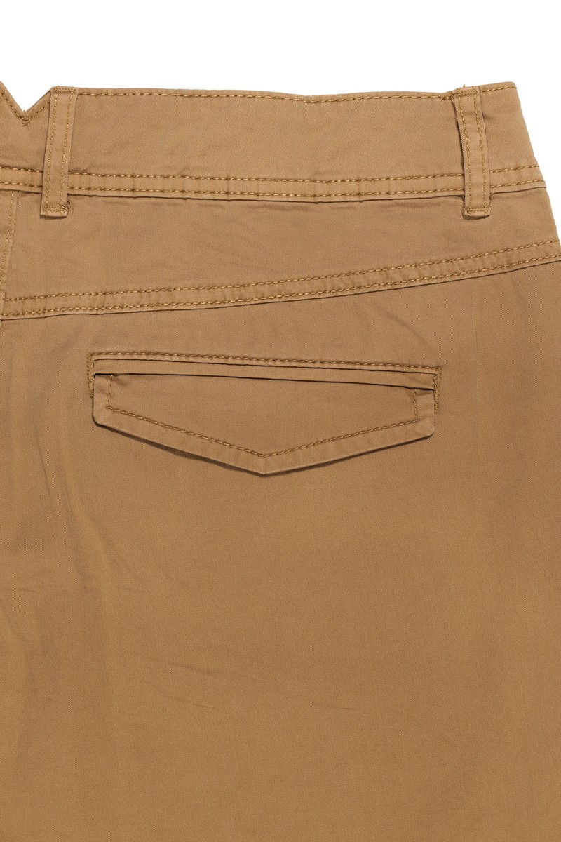 S. Oliver Damen Jeans Hose Comfort Chino Cordstretch, Beige, Slim Fit, High Waist