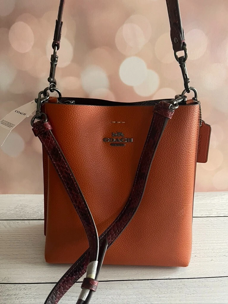 NWT Authentic Coach Mollie Bucket 22 Bag, Sunset Multi CB901