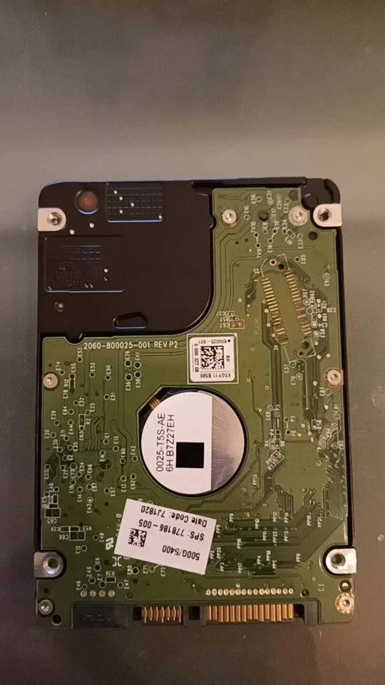 WD5000LPCX-60VHAT0 Western Digital Blue 500 GB 5400 RPM SATA 6 Gbps 8 MB Cache D - Immagine 2 di 3