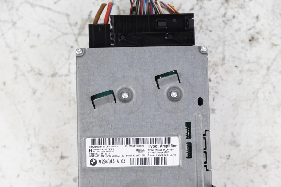 11-12 BMW F10 528i 535i 550i M5 Harman Becker Amplifier Amp 9234085 OEM - Imagem 2 de 4