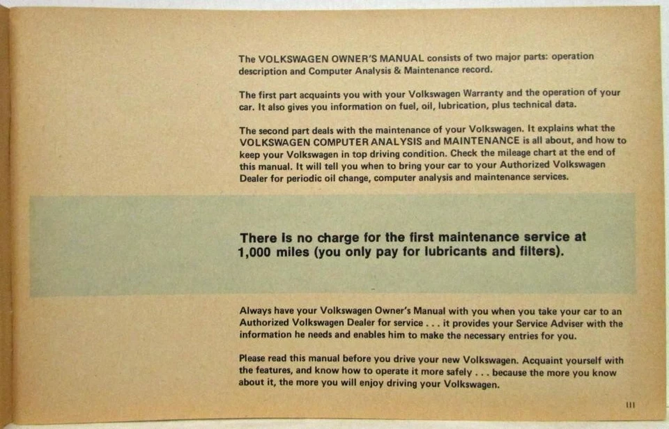 Руководство по эксплуатации и обслуживанию владельцев Volkswagen Scirocco 1975 года - Изображение 4 из 4